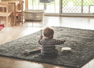 Kapcie dziecięce skórzane